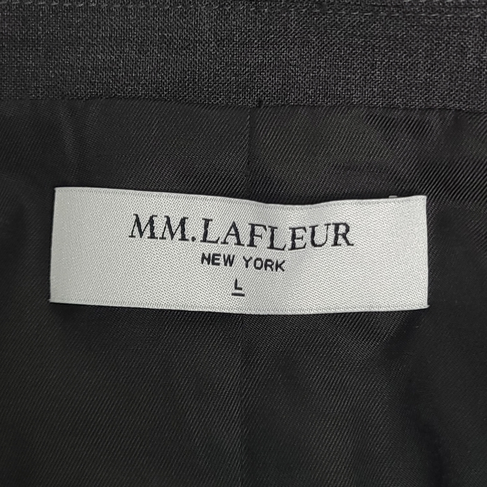 Women's Dark Gray Asymmetric Long Blazer Jacket - Picture 13 of 13